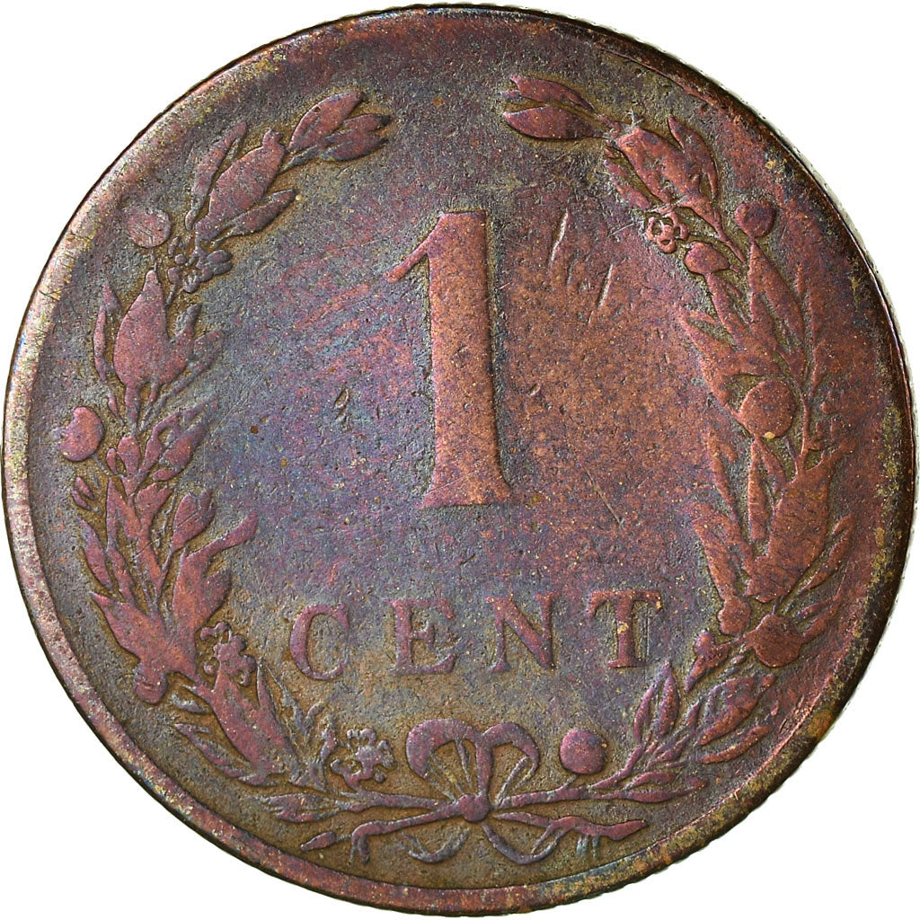 Moeda, Países Baixos, Wilhelmina I, Cent, 1901, F(12-15), Bronze, KM:130