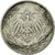 Coin, GERMANY - EMPIRE, 1/2 Mark, 1908, Hambourg, VF(30-35), Silver, KM:17
