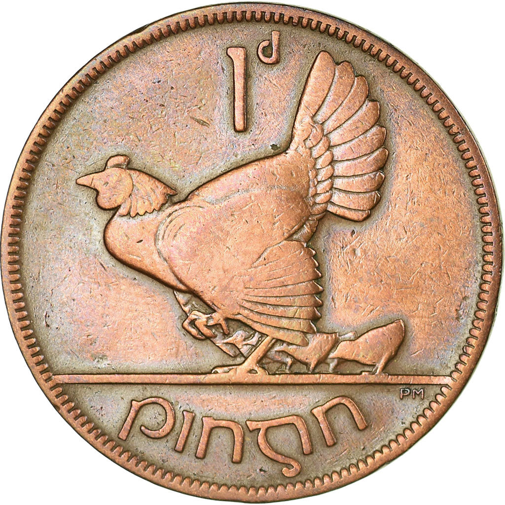 Coin, IRELAND REPUBLIC, Penny, 1928, VF(20-25), Bronze, KM:3