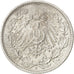 GERMANY - EMPIRE, 1/2 Mark, 1912, Muldenhütten, KM #17, AU(50-53), Silver, 20,..
