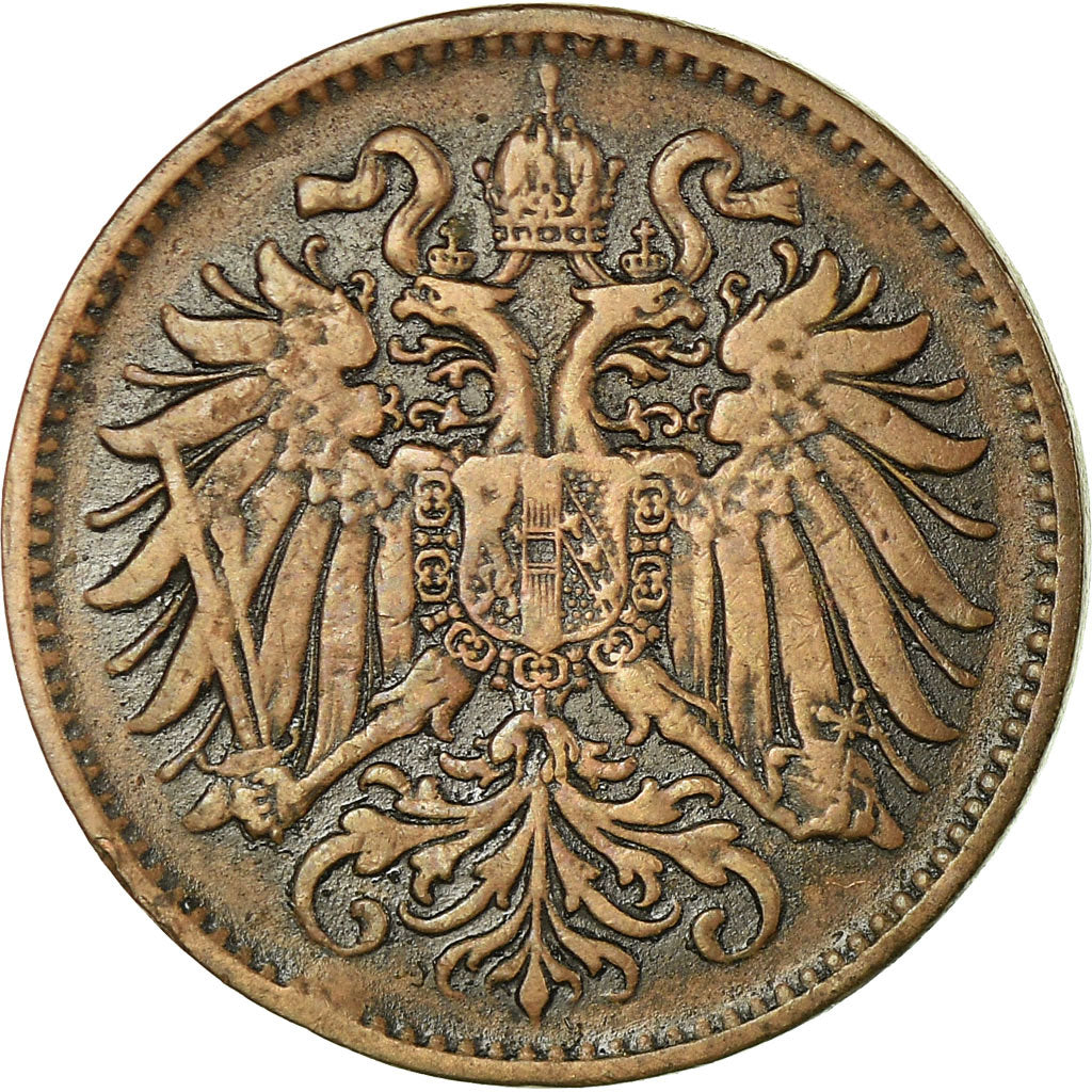 Moneta, Austria, Franz Joseph I, 2 Heller, 1894, BB, Bronzo, KM:2801