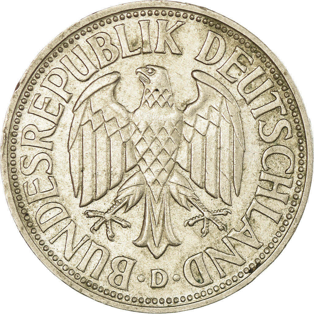 Moneta, GERMANIA - REPUBBLICA FEDERALE, Mark, 1958, Munich, MB, Rame-nichel