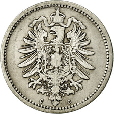 Moneda, ALEMANIA - IMPERIO, Wilhelm I, 50 Pfennig, 1875, Frankfurt, MBC, Plata
