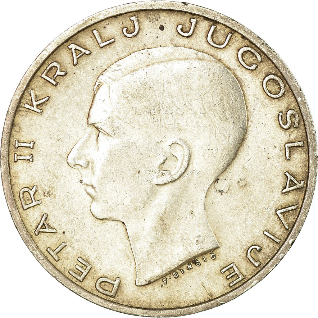 Coin, Yugoslavia, Petar II, 20 Dinara, 1938, EF(40-45), Silver, KM:23