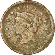 Coin, United States, Braided Hair Cent, Cent, 1852, U.S. Mint, Philadelphia