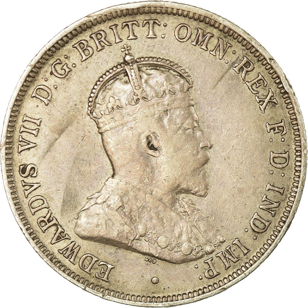 Coin, Australia, Edward VII, Florin, 1910, London, VF(30-35), Silver, KM:21