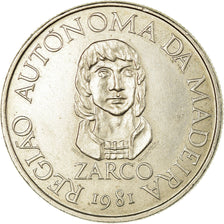 Coin, MADEIRA ISLANDS, 25 Escudos, 1981, EF(40-45), Copper-nickel, KM:4