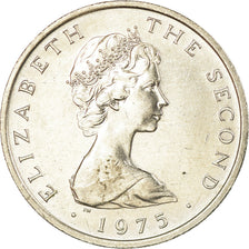 Munten, Eiland Man, Elizabeth II, 10 New Pence, 1975, ZF, Copper-nickel, KM:23