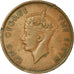 Coin, British Honduras, George VI, Cent, 1950, VF(20-25), Bronze, KM:24