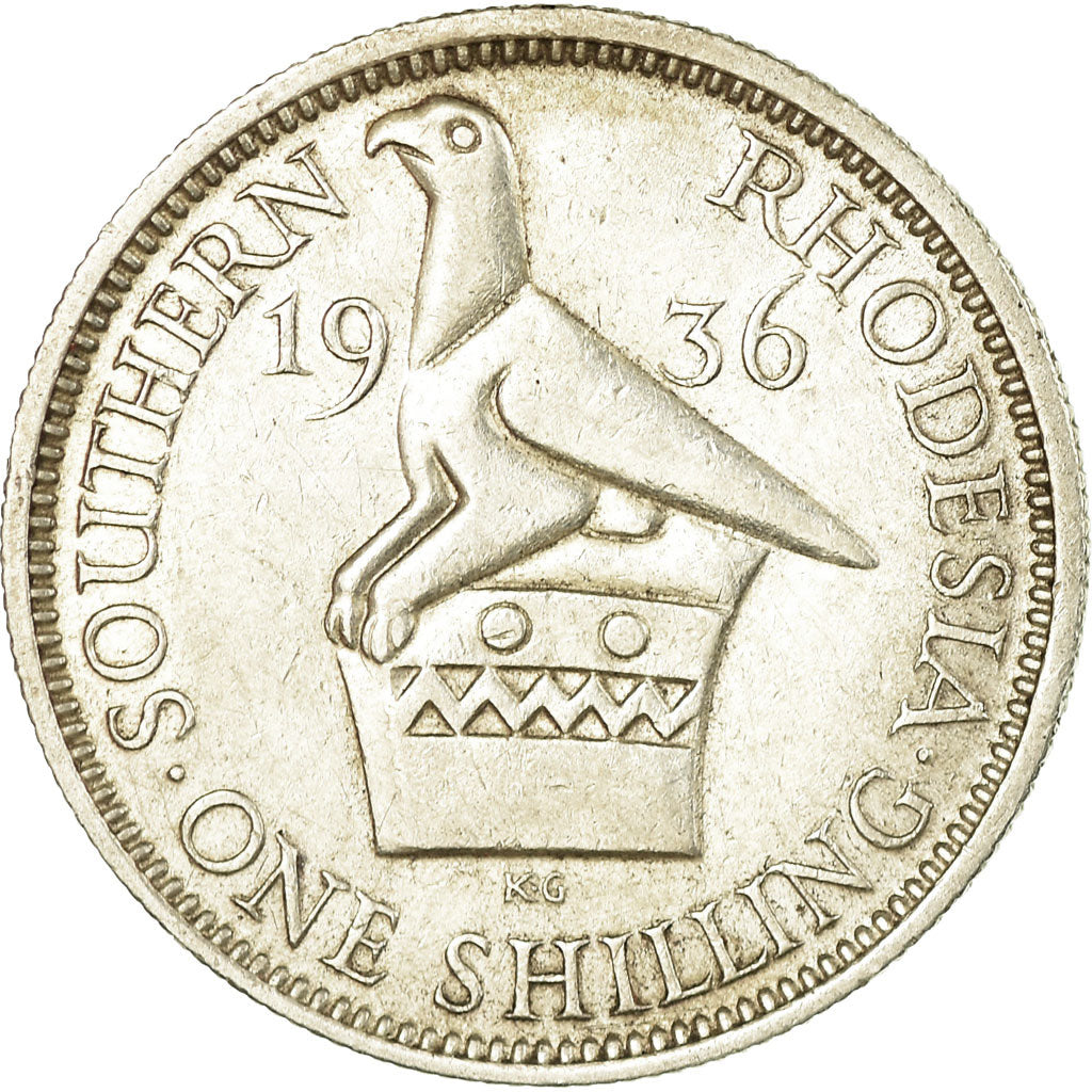 Coin, Southern Rhodesia, George V, Shilling, 1936, EF(40-45), Silver, KM:3