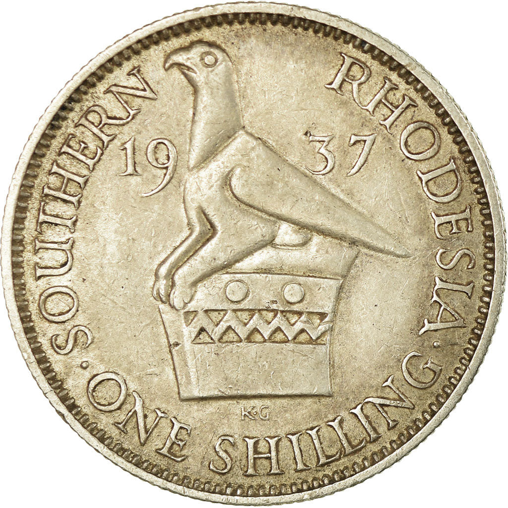 Monnaie, Southern Rhodesia, George VI, Shilling, 1937, TTB, Argent, KM:11