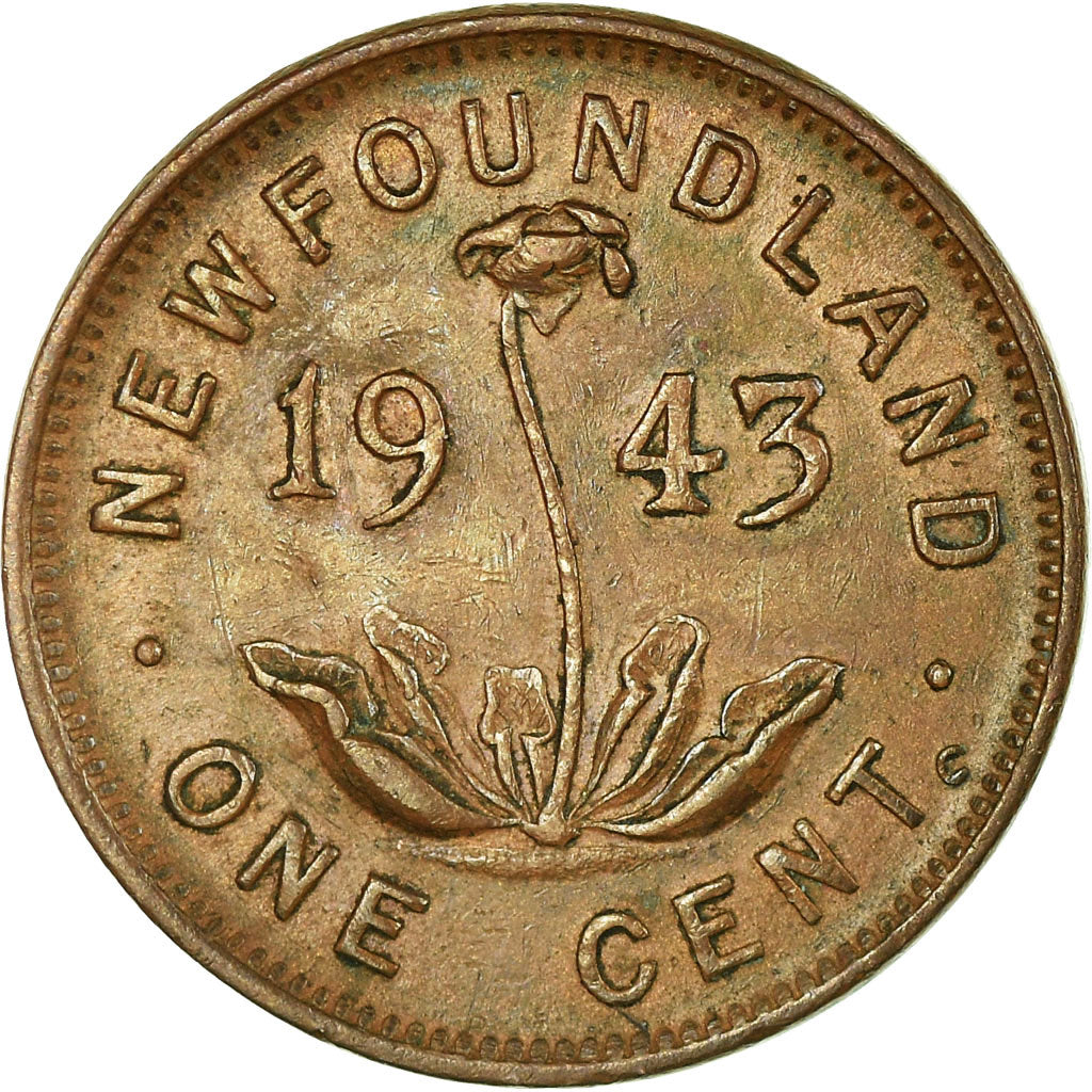Münze, NEWFOUNDLAND, Cent, 1943, SS, Bronze