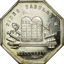 France, Token, Notary, 1824, MS(63), Silver, Lerouge:99d