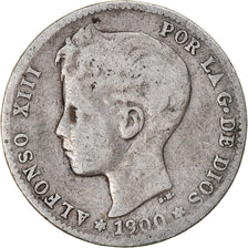 Coin, Spain, Alfonso XIII, Peseta, 1900, VG(8-10), Silver, KM:706
