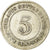 Moneda, Colonias del Estrecho, Victoria, 5 Cents, 1901, MBC, Plata, KM:10