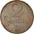 Moeda, Letónia, 2 Santimi, 1922, EF(40-45), Bronze, KM:2