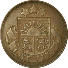 Moneda, Letonia, 5 Santimi, 1922, MBC, Bronce, KM:3