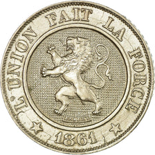 Coin, Belgium, Leopold I, 10 Centimes, 1861, EF(40-45), Copper-nickel, KM:22