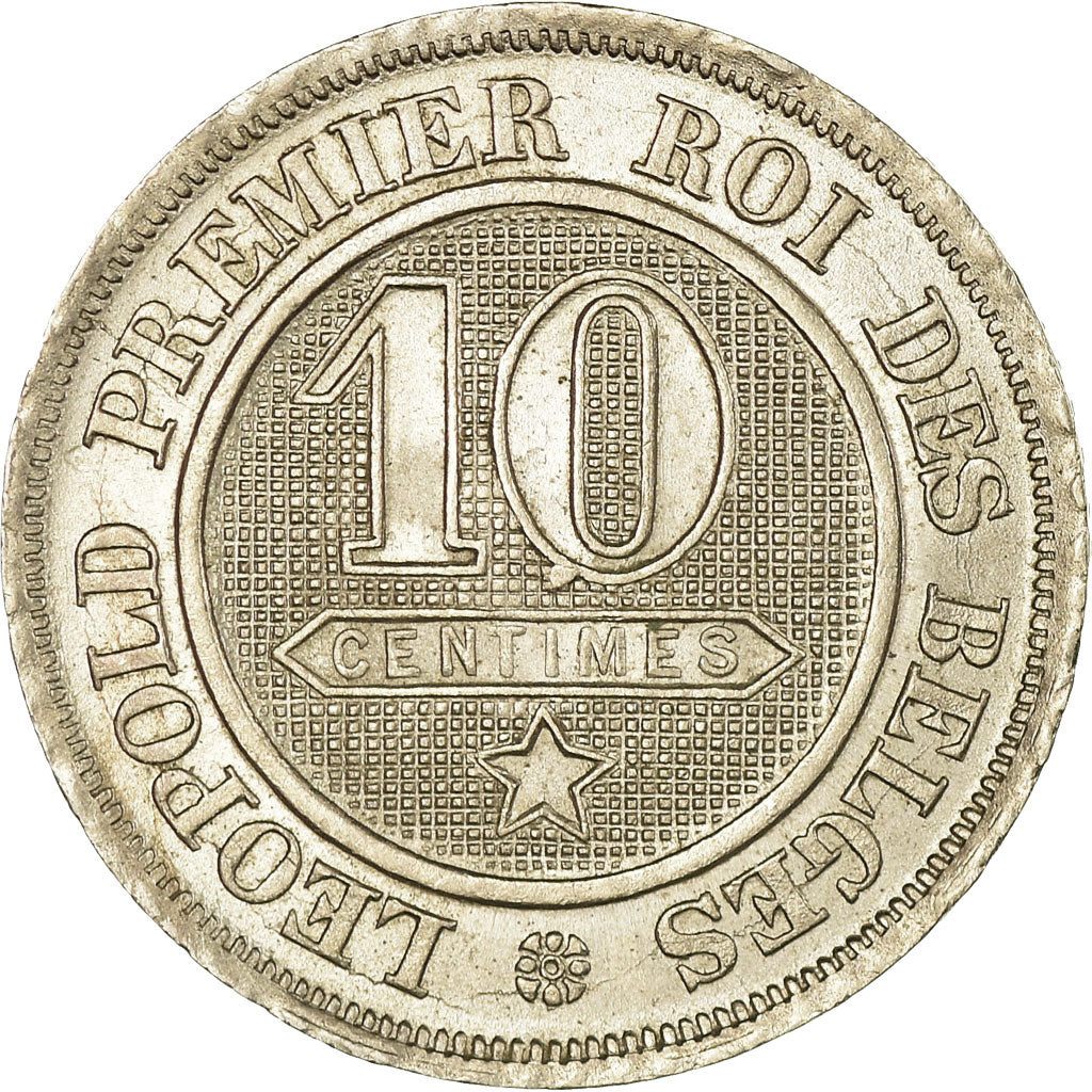 Coin, Belgium, Leopold I, 10 Centimes, 1861, EF(40-45), Copper-nickel, KM:22
