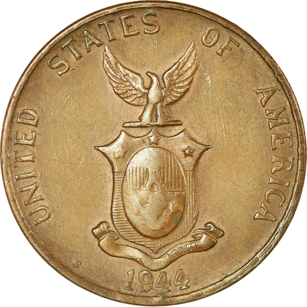 Coin, Philippines, Centavo, 1944, EF(40-45), Bronze, KM:179