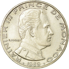 Monnaie, Monaco, Rainier III, Franc, 1989, TTB, Nickel, Gadoury:MC 150, KM:140