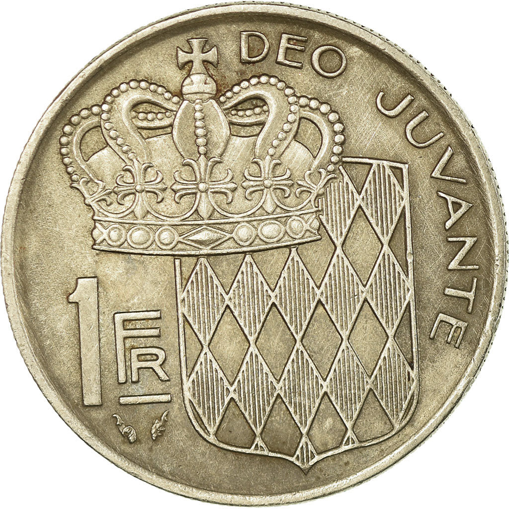 Münze, Monaco, Rainier III, Franc, 1975, S+, Nickel, KM:140, Gadoury:150