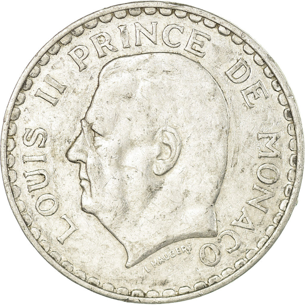 Munten, Monaco, Louis II, 5 Francs, 1945, FR, Aluminium, KM:122, Gadoury:MC135
