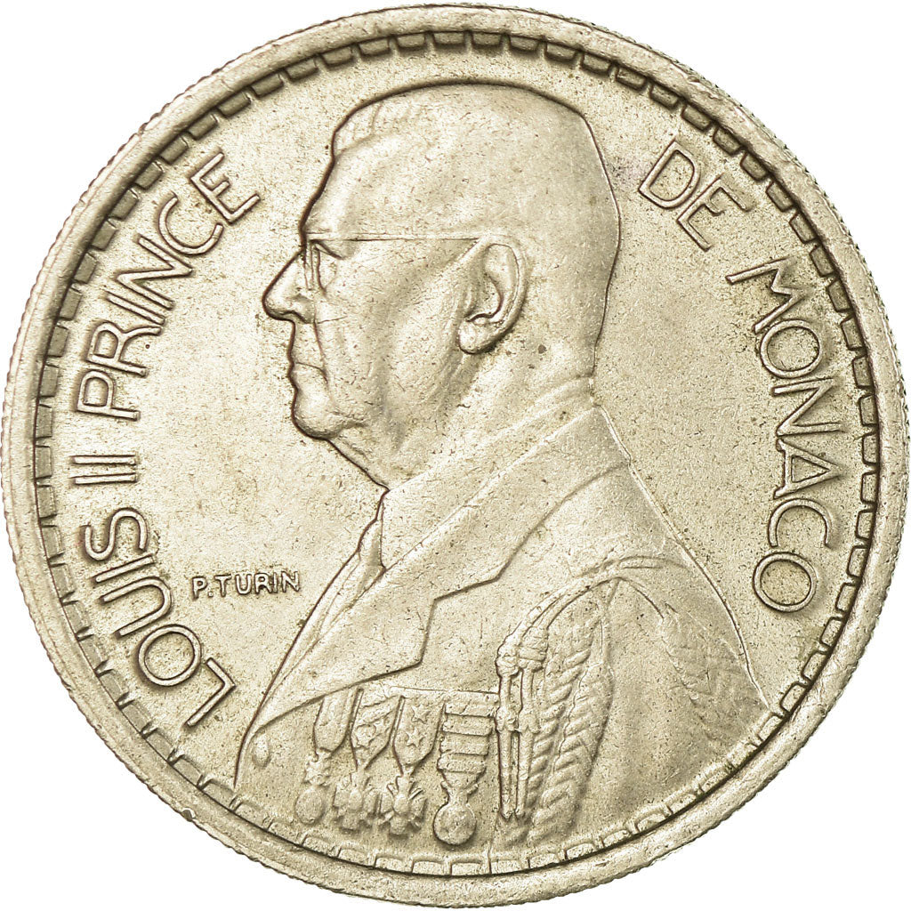 Coin, Monaco, Louis II, 10 Francs, 1946, Paris, EF(40-45), Copper-nickel