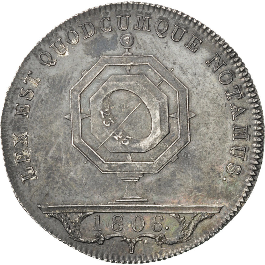 France, Notary, Token, 1806, AU(55-58), Silver, Lerouge #86, 12.26