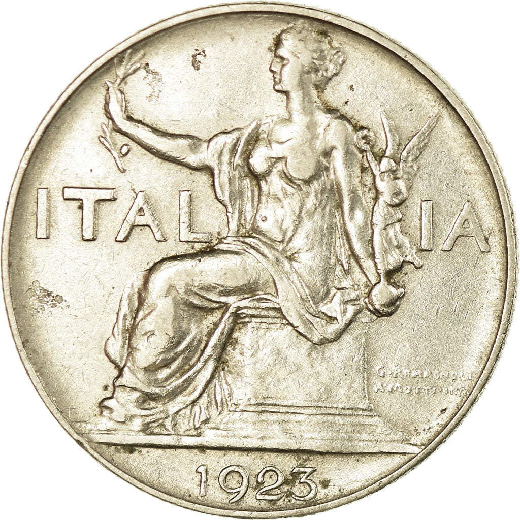 Monnaie, Italie, Vittorio Emanuele III, Lira, 1923, Rome, TTB, Nickel, KM:62