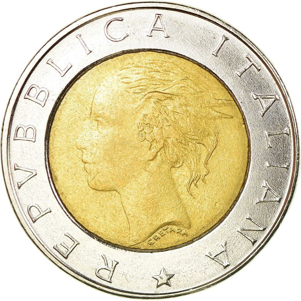 Munten, Italië, 500 Lire, 1996, Rome, ZF, Bi-Metallic, KM:181