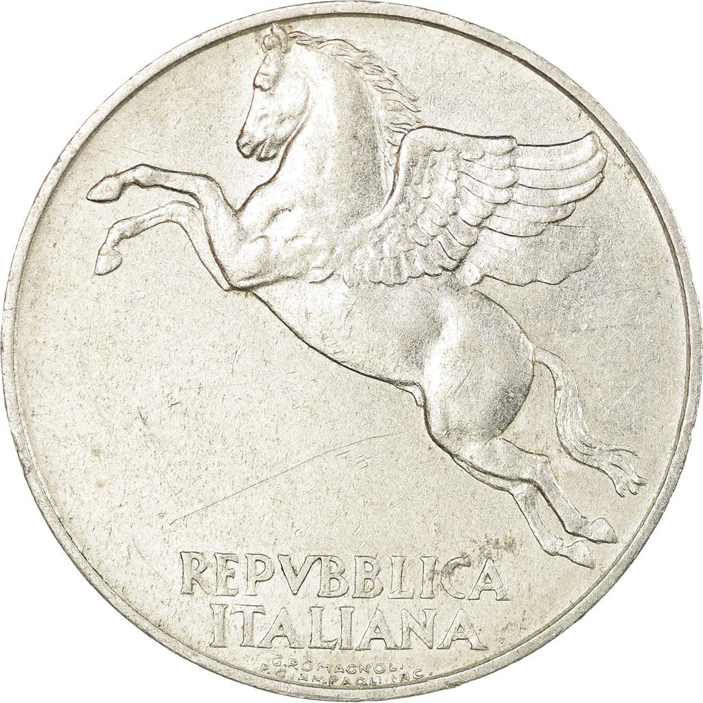 Coin, Italy, 10 Lire, 1948, Rome, EF(40-45), Aluminum, KM:90