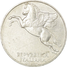 Coin, Italy, 10 Lire, 1948, Rome, EF(40-45), Aluminum, KM:90