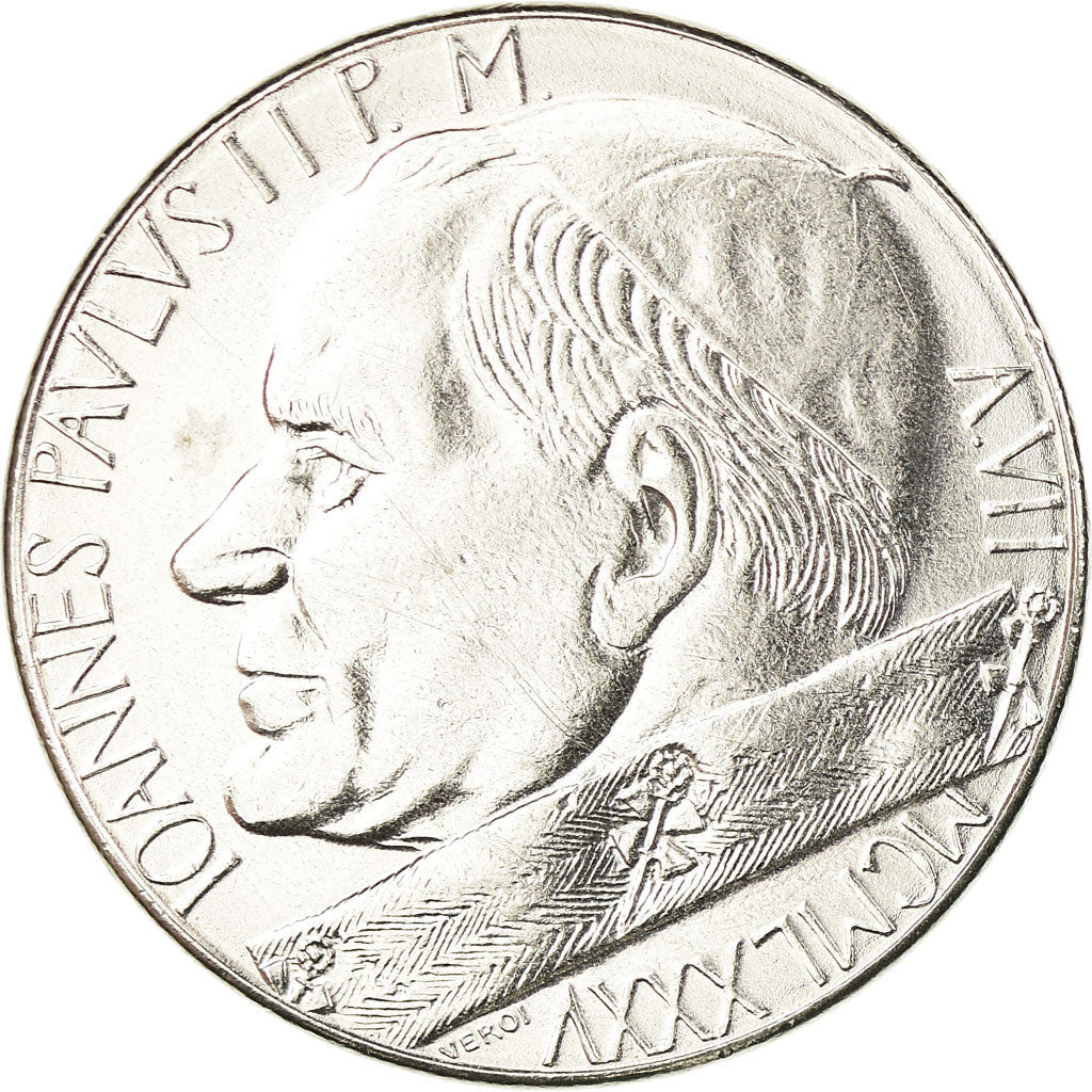 Moneda, CIUDAD DEL VATICANO, John Paul II, 100 Lire, 1985, EBC, Acero