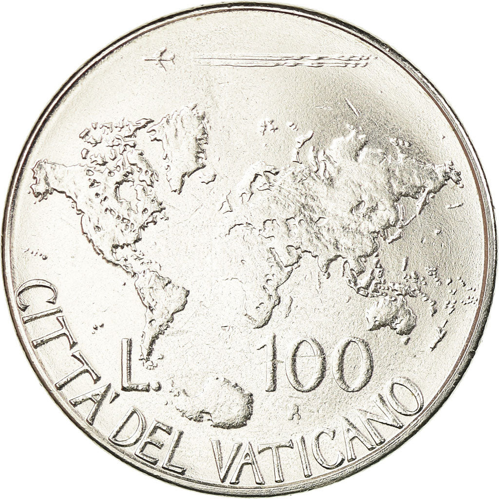 Moneda, CIUDAD DEL VATICANO, John Paul II, 100 Lire, 1985, EBC, Acero