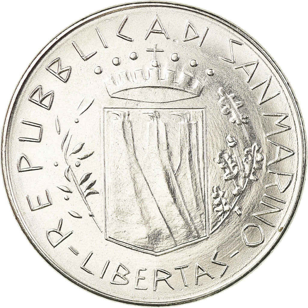 Coin, San Marino, 100 Lire, 1981, MS(63), Steel, KM:122