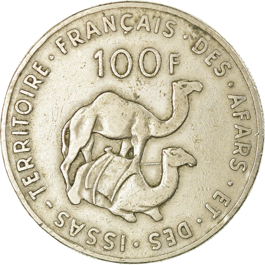 Moneta, AFARS E ISSAS FRANCESI, 100 Francs, 1975, BB, Rame-nichel