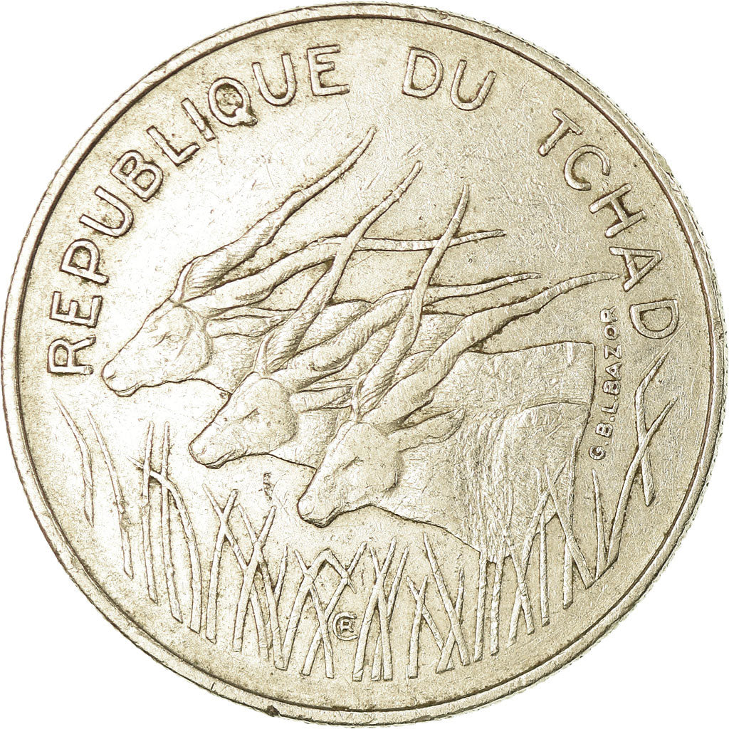 Coin, Chad, 100 Francs, 1971, Paris, VF(30-35), Nickel, KM:2