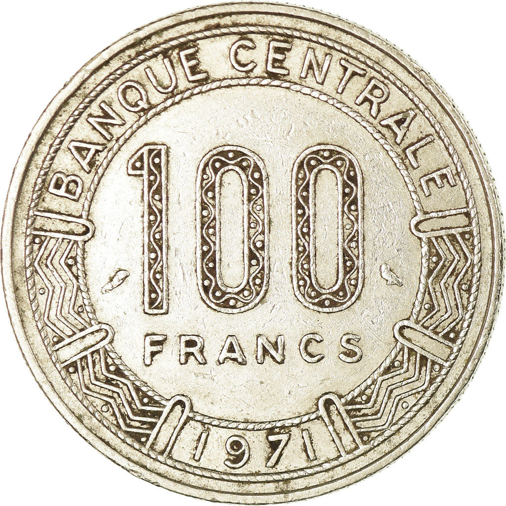 Coin, Chad, 100 Francs, 1971, Paris, VF(30-35), Nickel, KM:2