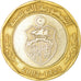 Coin, Tunisia, 5 Dinars, 2002/AH1423, Paris, EF(40-45), Bi-Metallic, KM:444