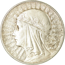 Coin, Poland, 5 Zlotych, 1933, Warsaw, AU(55-58), Silver, KM:21