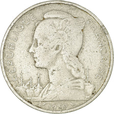 Coin, French Somaliland, 5 Francs, 1959, Paris, VF(20-25), Aluminum, KM:10