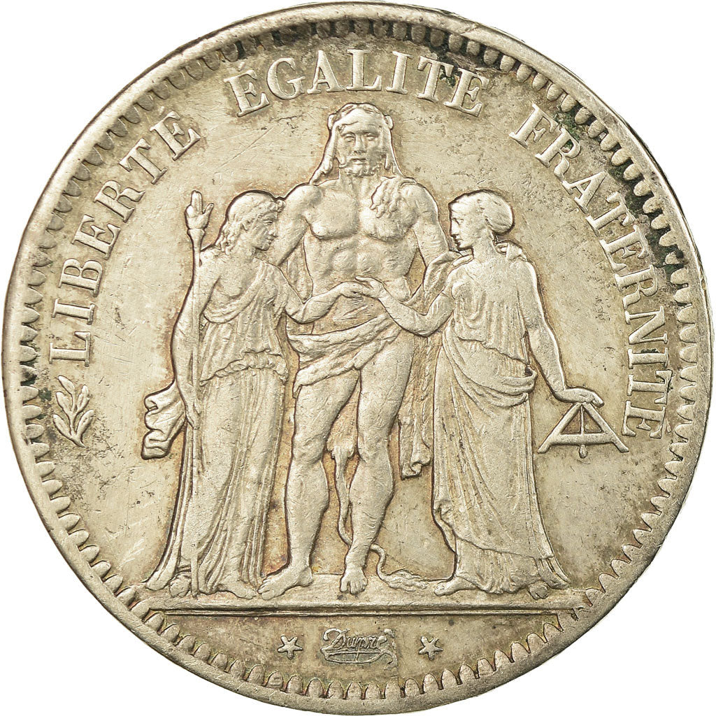 Coin, France, Hercule, 5 Francs, 1849, Strasbourg, VF(30-35), Silver, KM:756.2