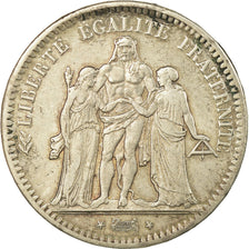 Coin, France, Hercule, 5 Francs, 1849, Strasbourg, VF(30-35), Silver, KM:756.2