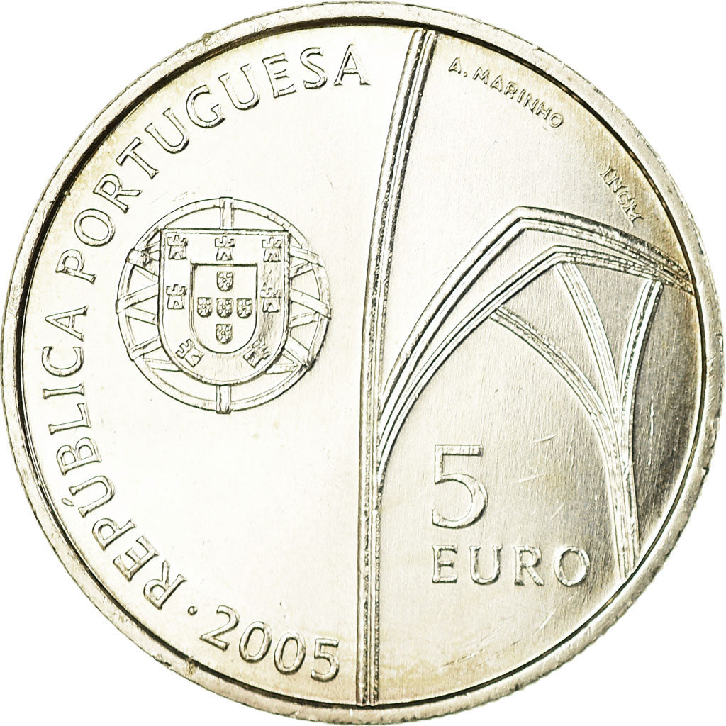 Portugal, 5 Euro, 2005, VZ, Silber, KM:761