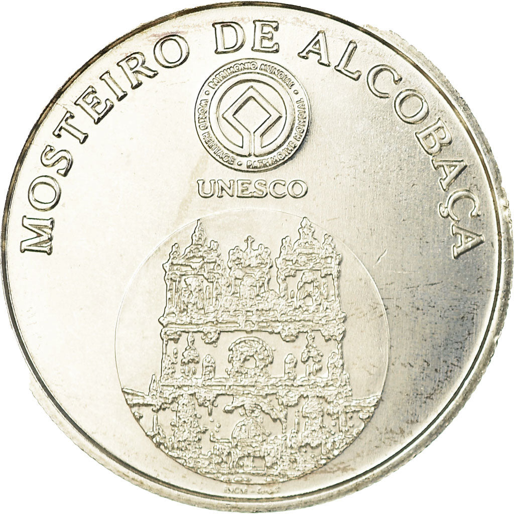 Portugal, 5 Euro, Alcobaça - Mosteiro de Albobaça, 2006, AU(55-58), Silver