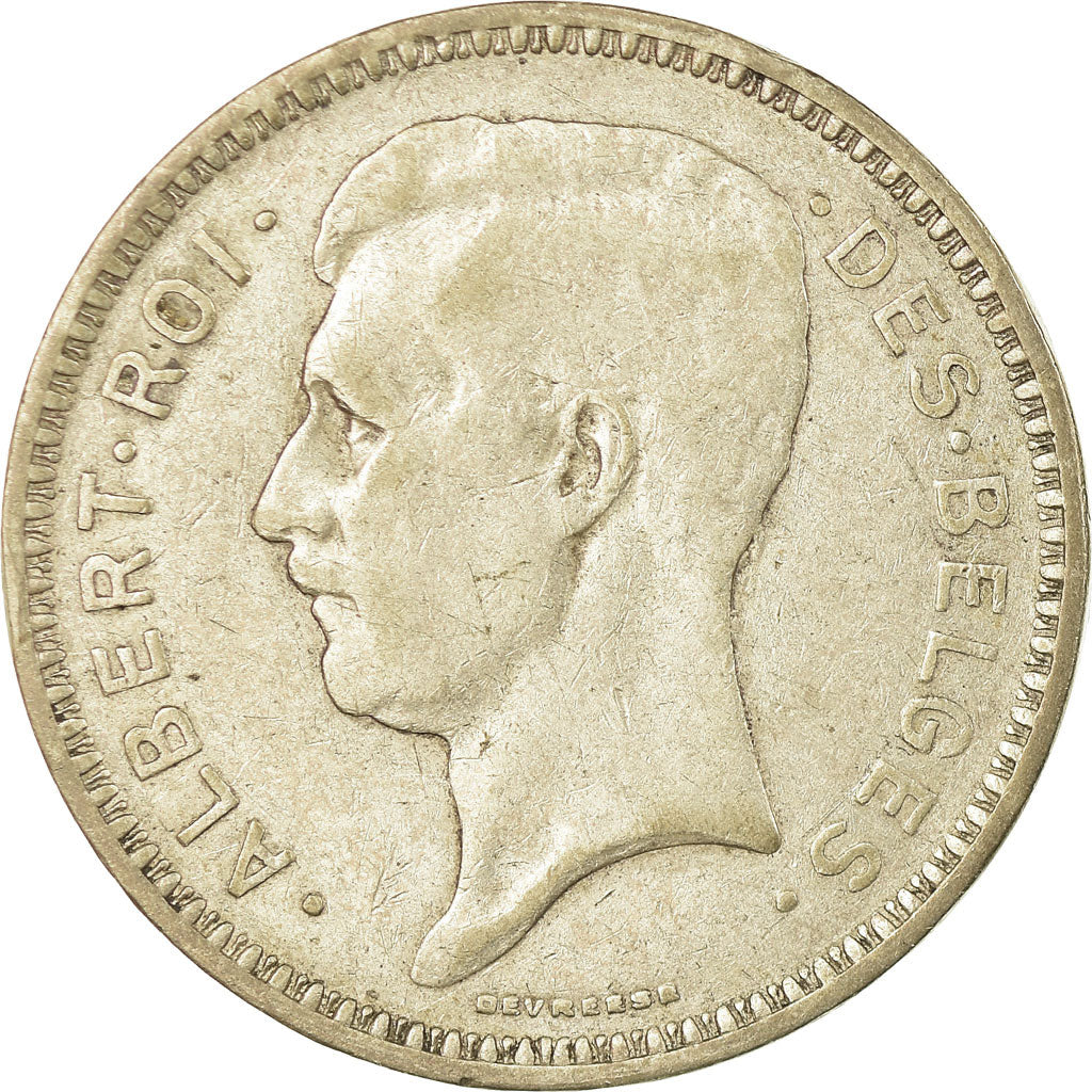 Coin, Belgium, 20 Francs, 20 Frank, 1934, EF(40-45), Silver, KM:103.1