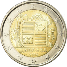Andorra, 2 Euro, 2014, AU(55-58), Bi-Metallic, KM:New
