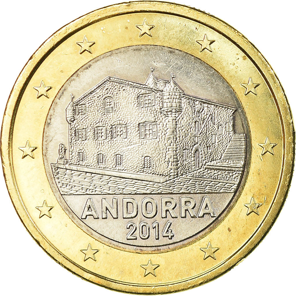 Andorra, 1 Euro, 2014, AU(55-58), Bi-Metallic, KM:New