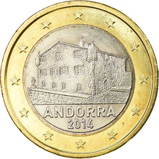 Andorra, 1 Euro, 2014, AU(55-58), Bi-Metallic, KM:New